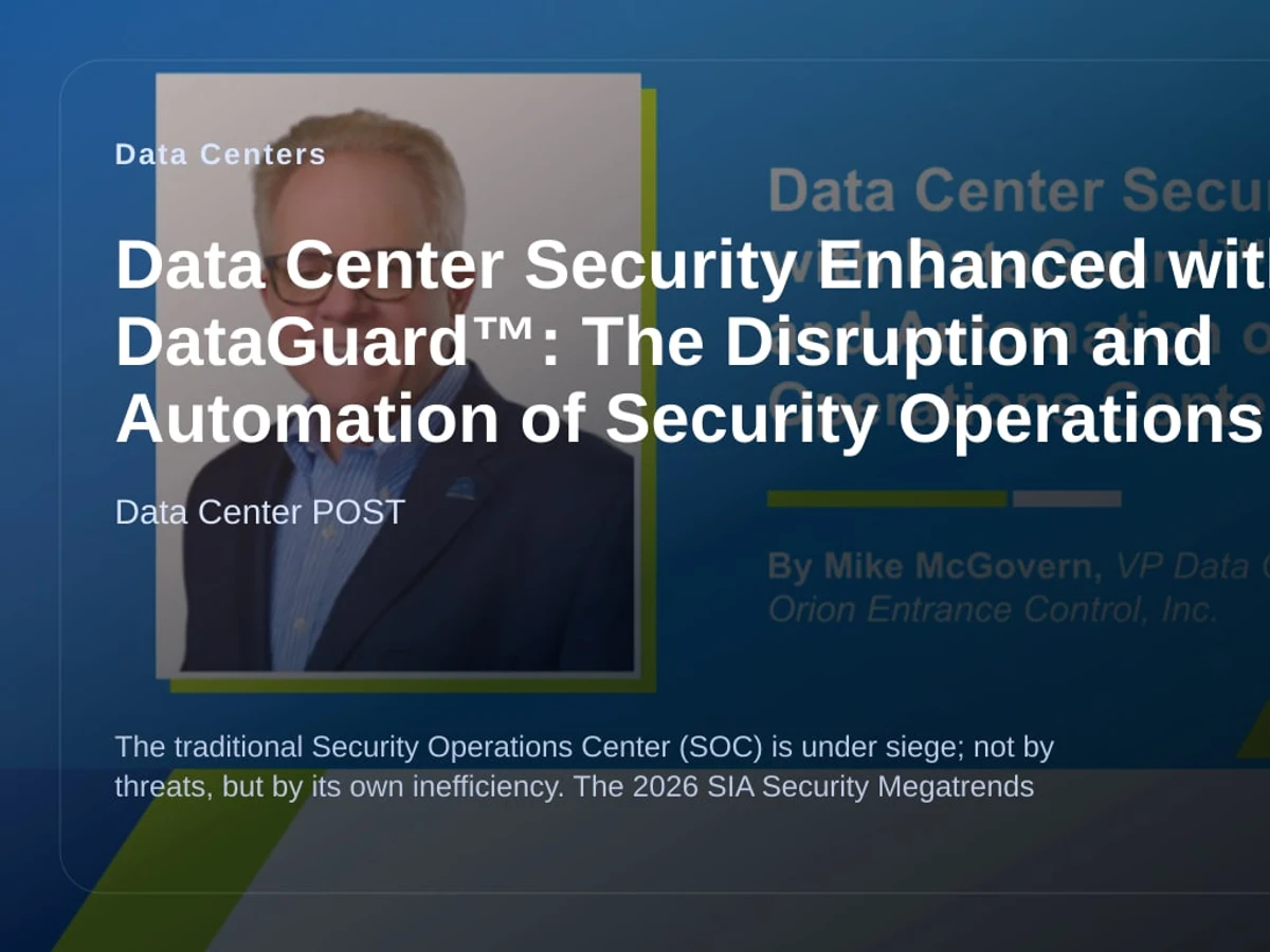 Data Center Security Enhanced with DataGuard™: The Disruption and Automation of Security Operations Centers (SOCs) editorial visual