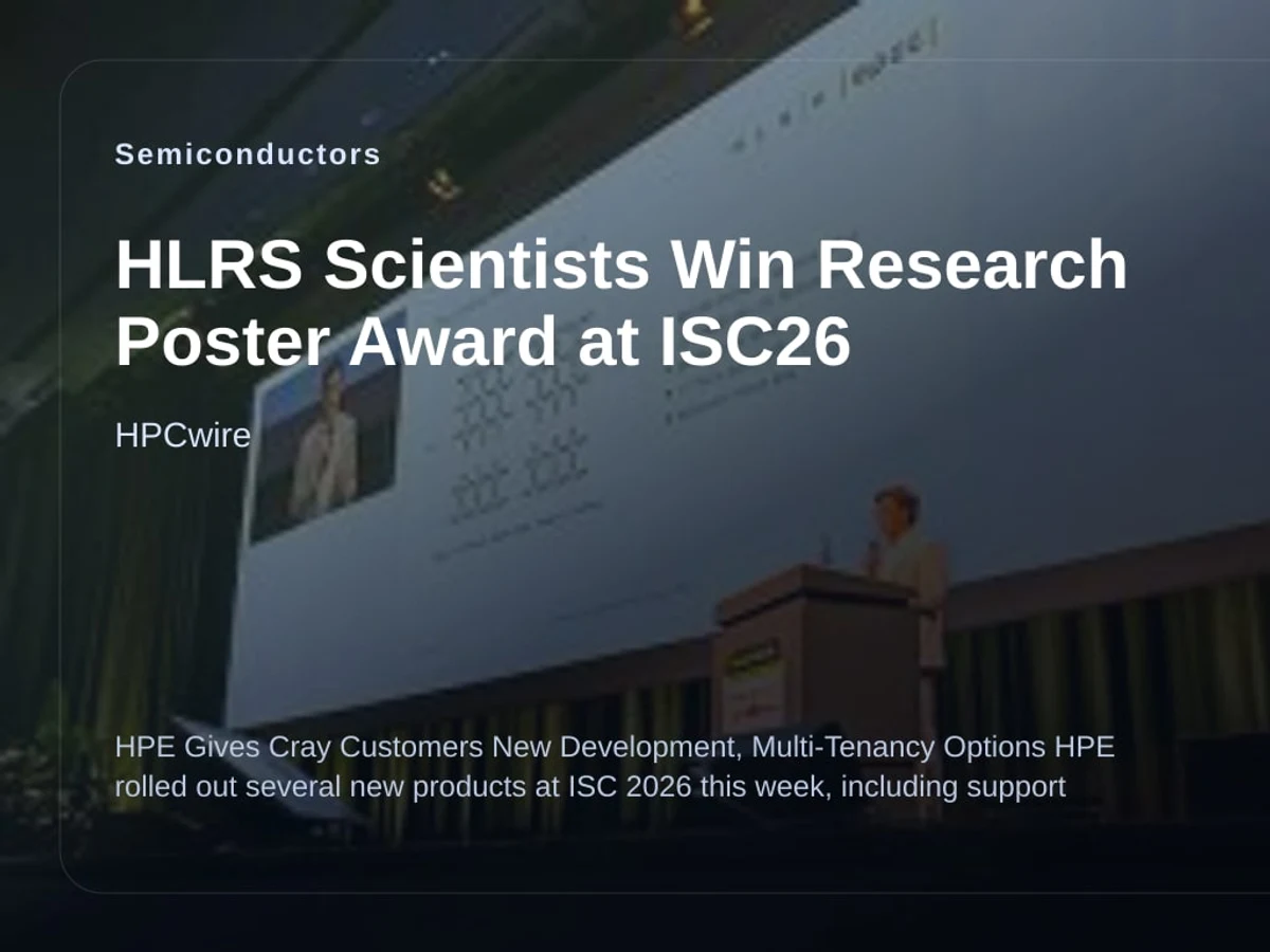 HLRS Scientists Win Research Poster Award at ISC26 editorial visual