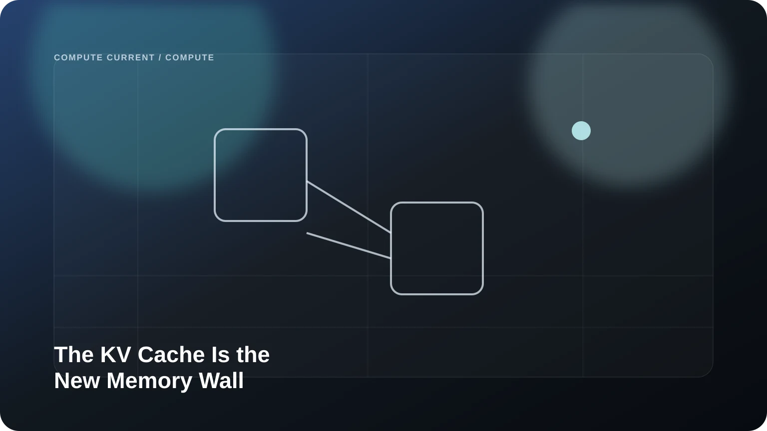 The KV Cache Is the New Memory Wall editorial visual