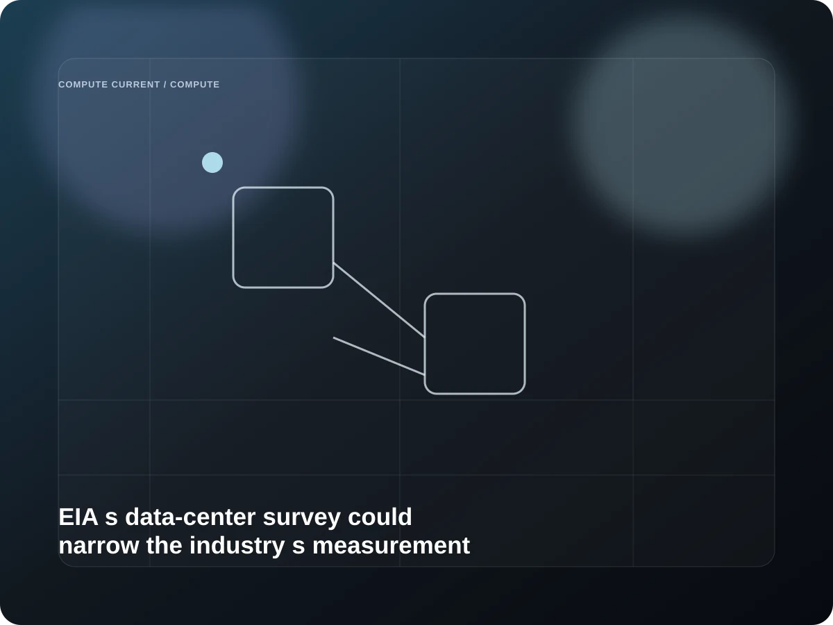 EIA's data-center survey could narrow the industry's measurement gap editorial visual