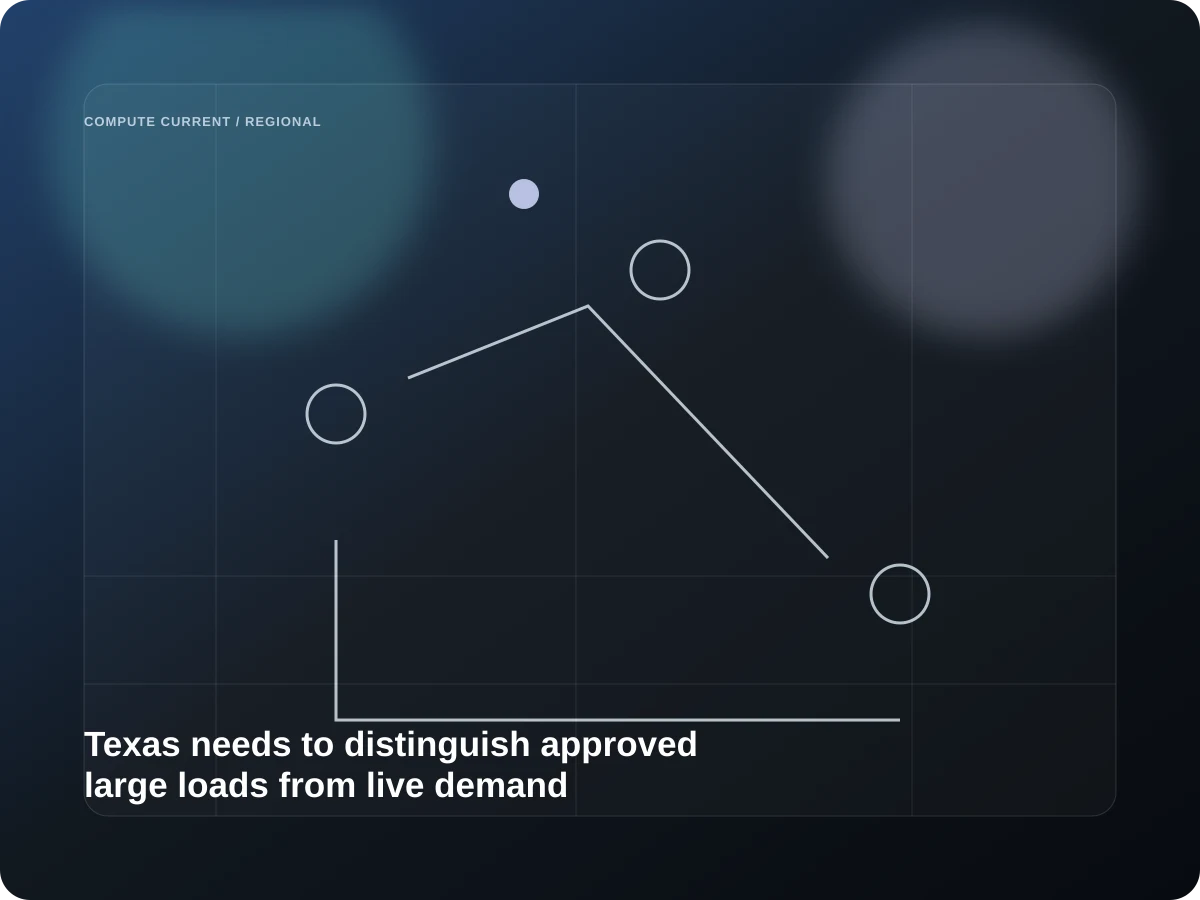 Texas needs to distinguish approved large loads from live demand editorial visual